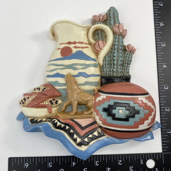 HOME INTERIORS SOUTHWESTERN LOOK PLAQUE WALL HANGING #3374 1B & 2b Desert Decor - Picture 11 of 13